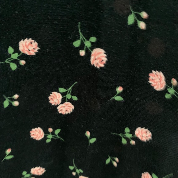 Forever 21 Floral Wide Leg Suspender Pants - Picture 11 of 11